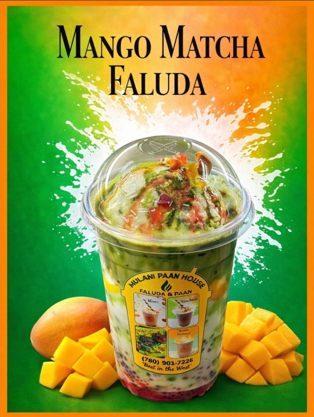 Mango Matcha Faluda